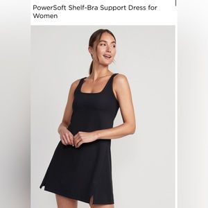 Old Navy Activewear Tennis Dress with Built-in Shelf Bra (one black, one lilac)